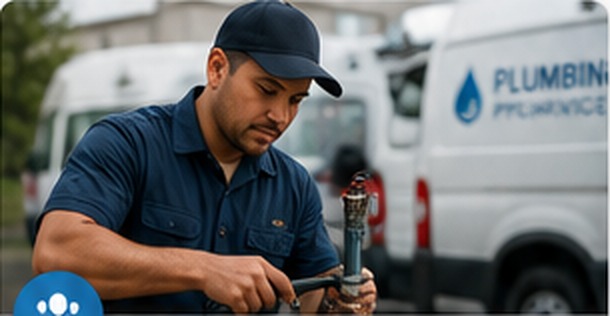 Young plumbing technician participating in a customized fleet training program