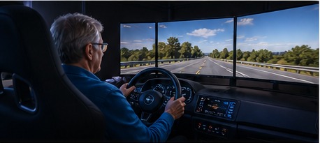 Driver training simulator